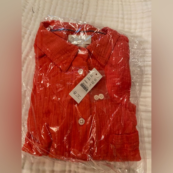 J. Crew Gauze Shirt size Large New in package-absolutely beautiful sold out - Picture 4 of 5
